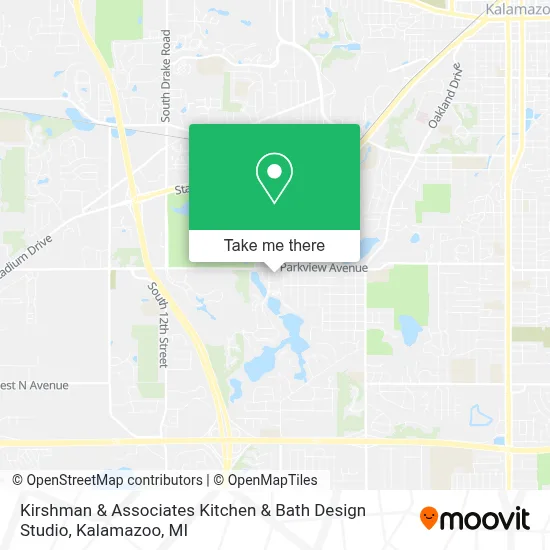 Kirshman & Associates Kitchen & Bath Design Studio map
