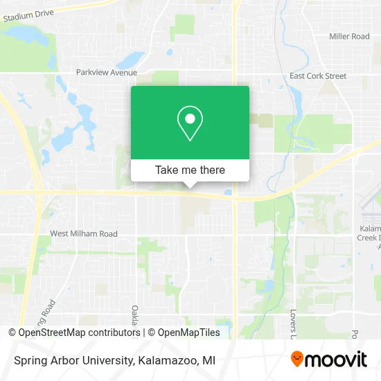 Spring Arbor University map