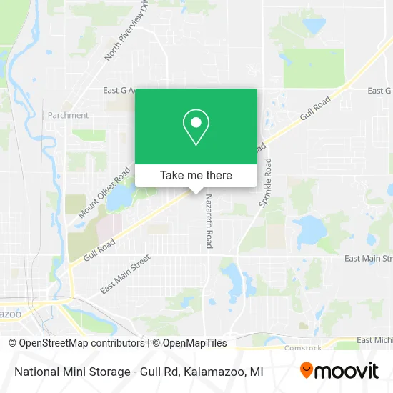 National Mini Storage - Gull Rd map