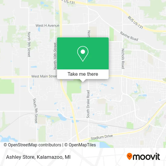 Ashley Store map