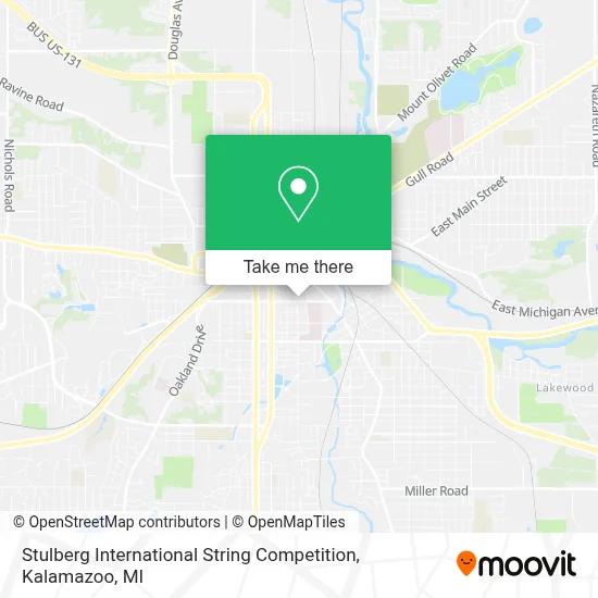 Stulberg International String Competition map