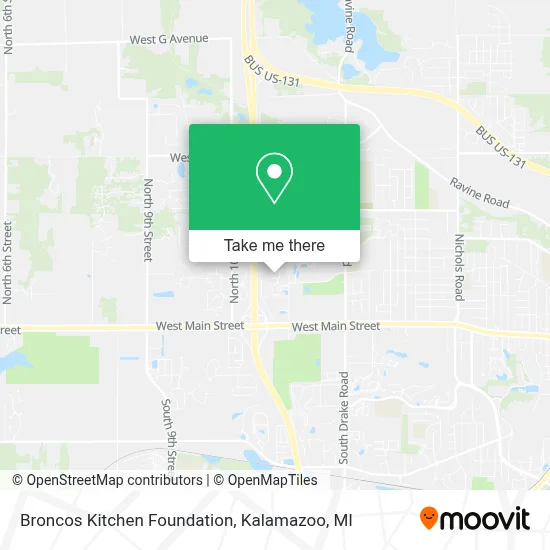 Broncos Kitchen Foundation map