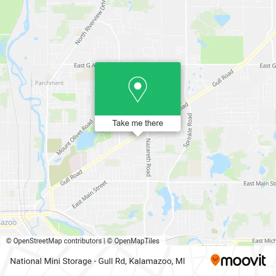National Mini Storage - Gull Rd map