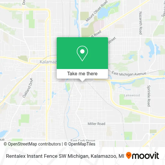 Rentalex Instant Fence SW Michigan map