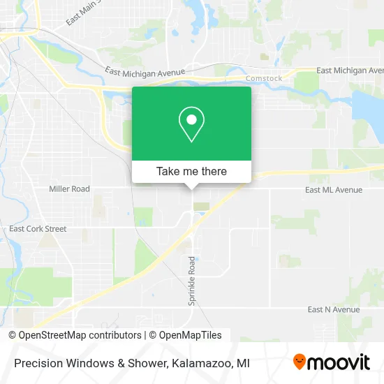 Precision Windows & Shower map