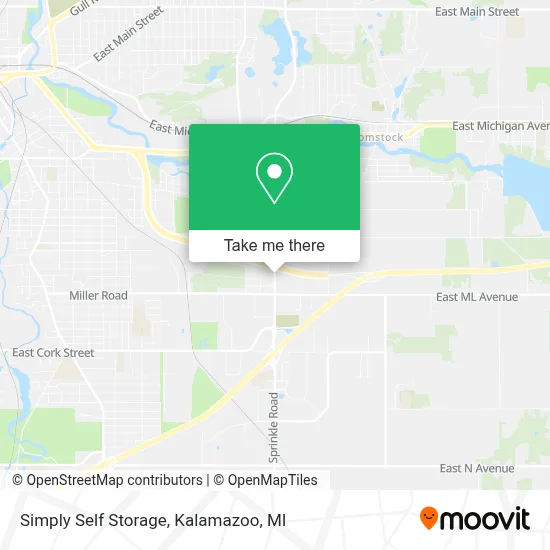 Simply Self Storage map