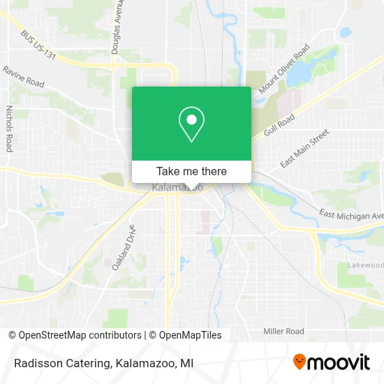 Radisson Catering map