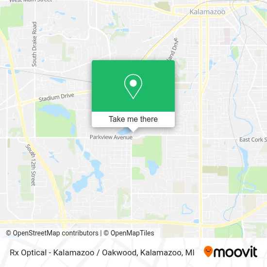 Rx Optical - Kalamazoo / Oakwood map