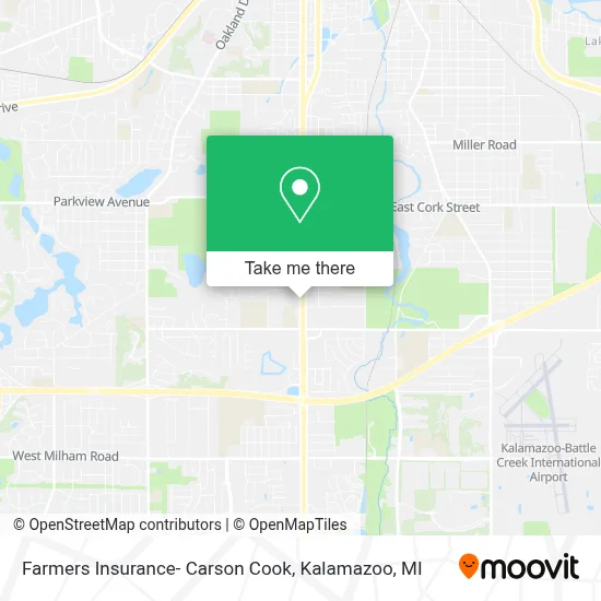 Farmers Insurance- Carson Cook map