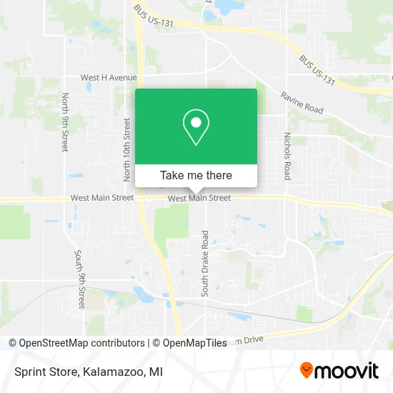 Sprint Store map