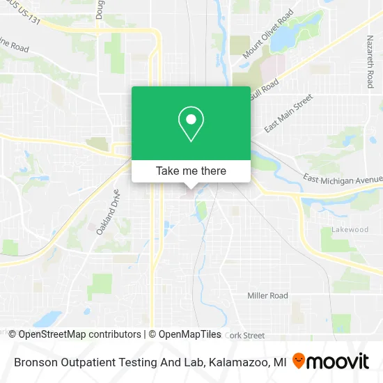 Bronson Outpatient Testing And Lab map