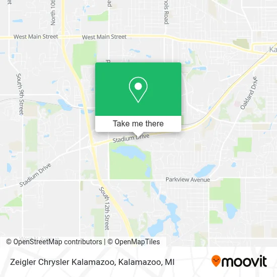 Zeigler Chrysler Kalamazoo map