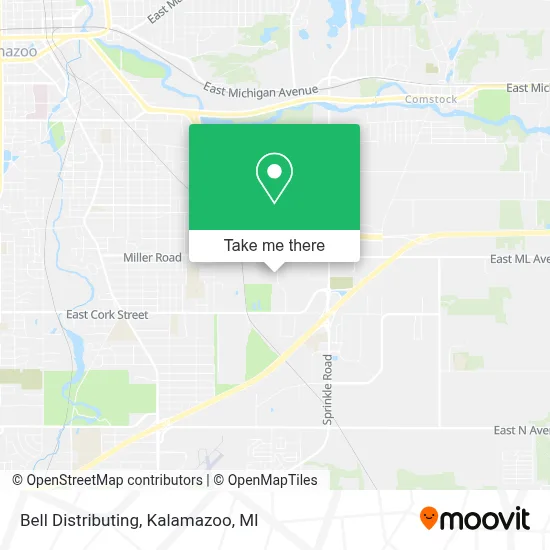 Bell Distributing map
