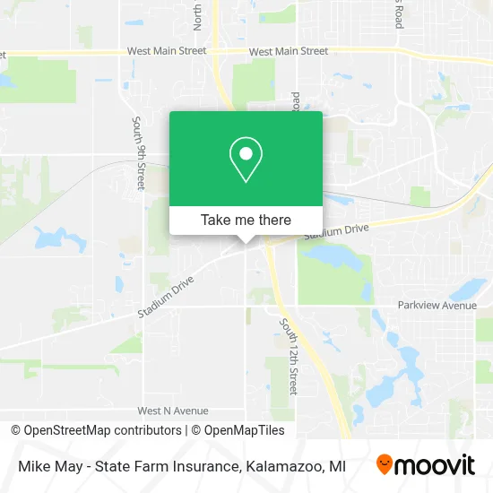 Mike May - State Farm Insurance map