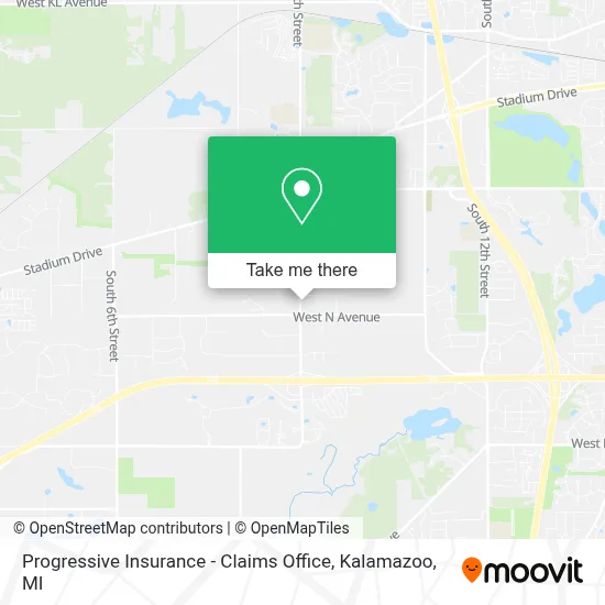 Progressive Insurance - Claims Office map