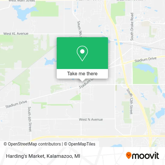 Harding's Market map