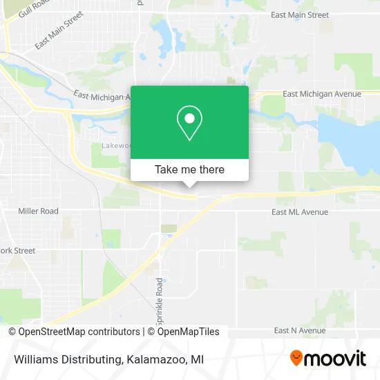 Williams Distributing map