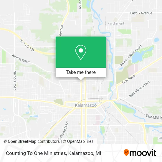 Counting To One Ministries map