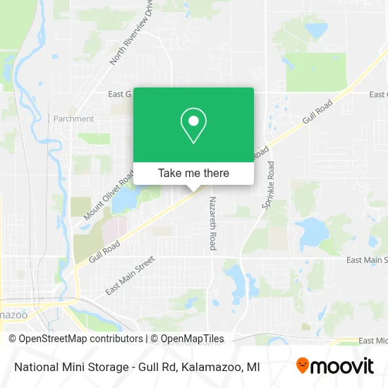 National Mini Storage - Gull Rd map