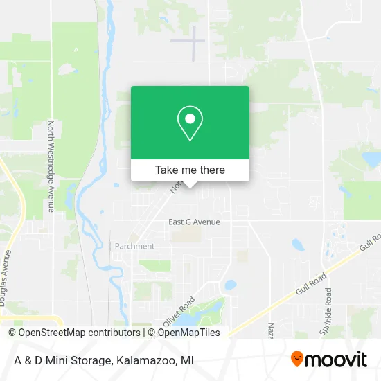 A & D Mini Storage map