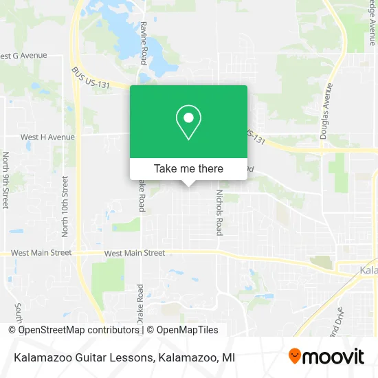 Kalamazoo Guitar Lessons map