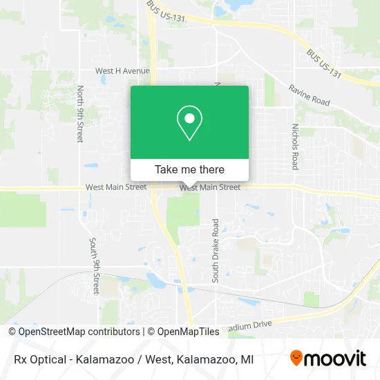 Rx Optical - Kalamazoo / West map