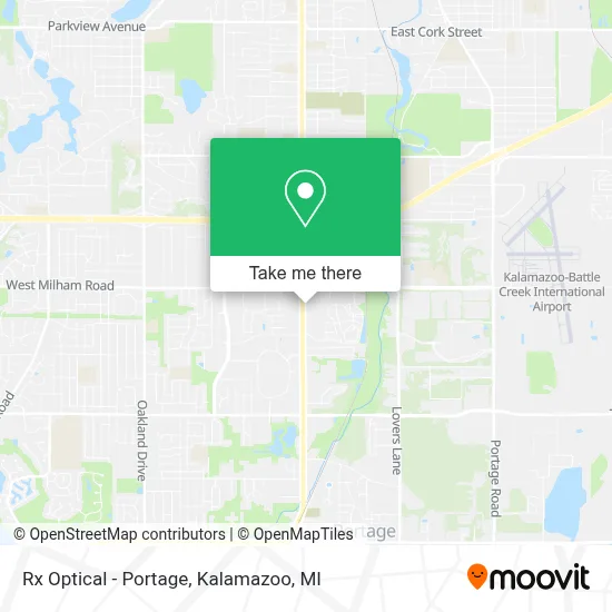 Rx Optical - Portage map