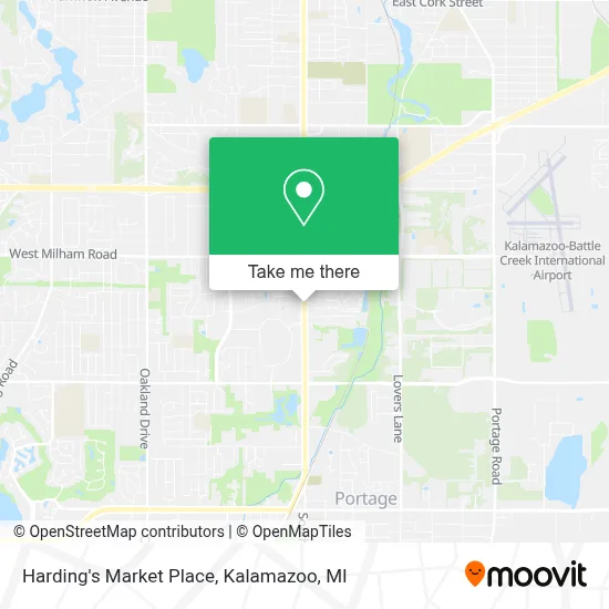 Harding's Market Place map