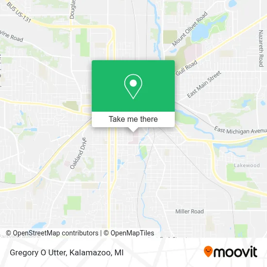Gregory O Utter map