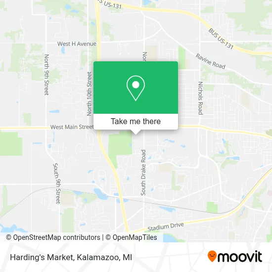 Harding's Market map