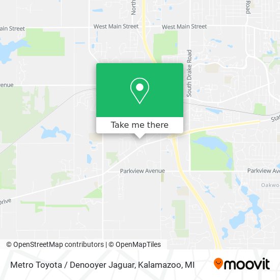 Mapa de Metro Toyota / Denooyer Jaguar