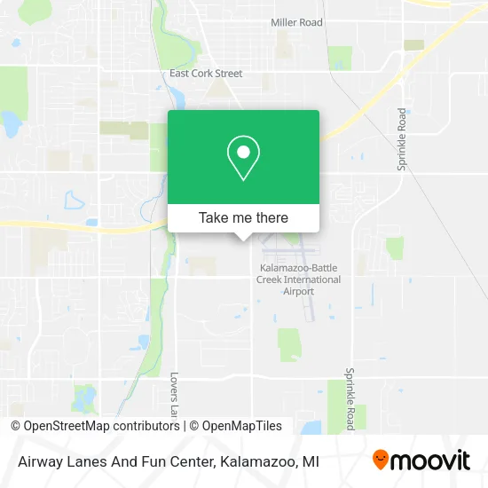Mapa de Airway Lanes And Fun Center