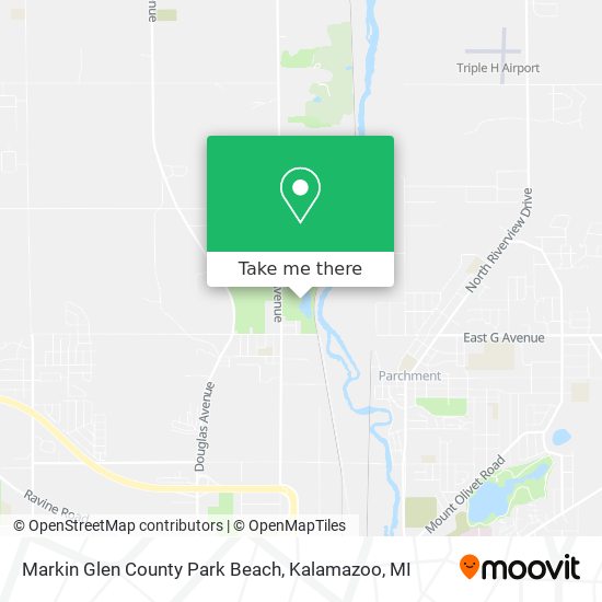 Markin Glen County Park Beach map