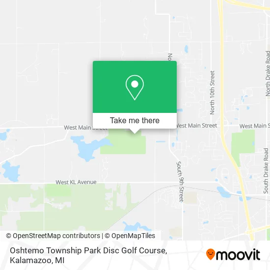 Oshtemo Township Park Disc Golf Course map