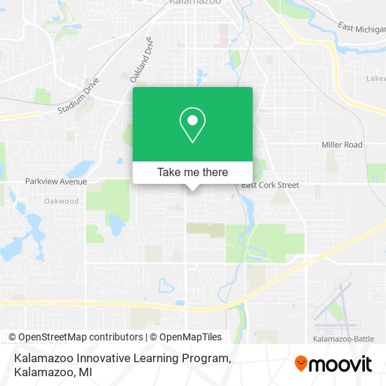 Kalamazoo Innovative Learning Program map