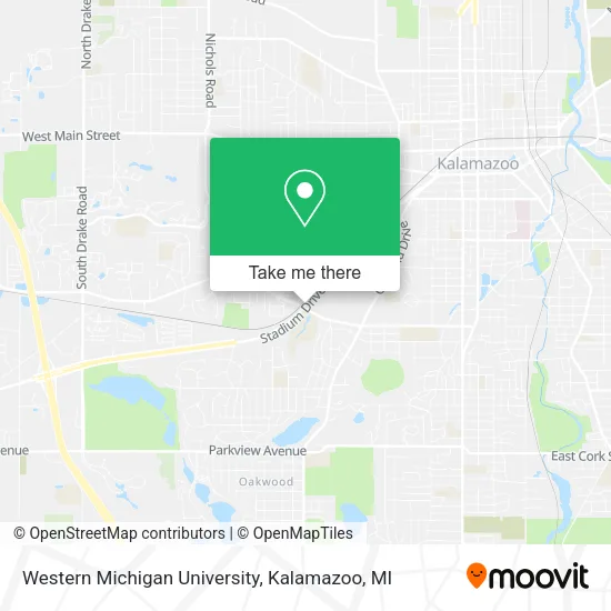 Western Michigan University map