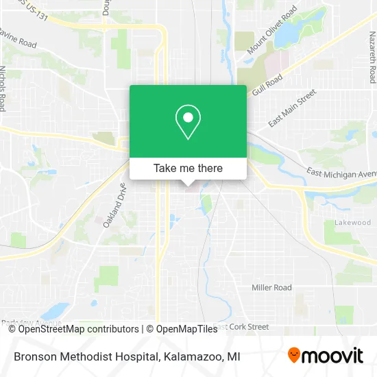 Bronson Methodist Hospital map