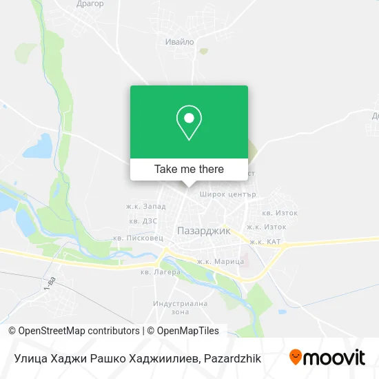 Карта Улица Хаджи Рашко Хаджиилиев