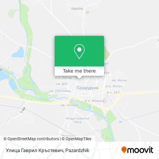 Улица Гаврил Кръстевич map