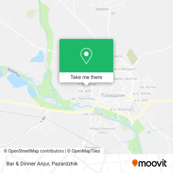 Карта Bar & Dinner Anjur