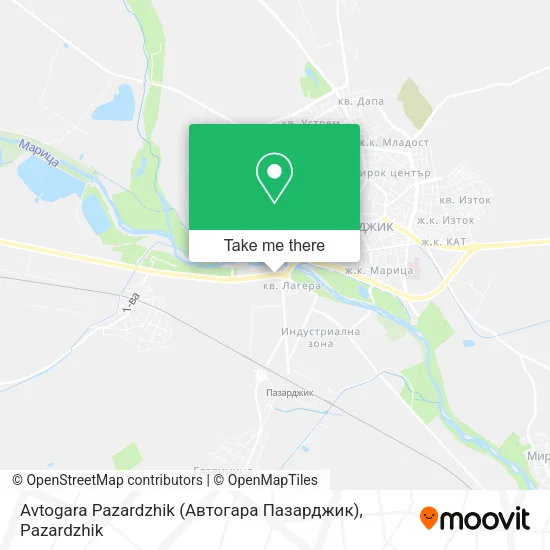 Карта Avtogara Pazardzhik (Автогара Пазарджик)