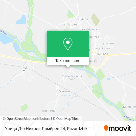 Карта Улица Д-р Никола Ламбрев 24