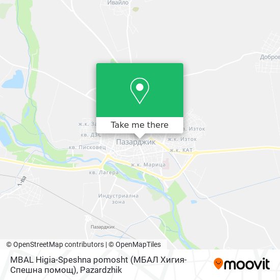 MBAL Higia-Speshna pomosht (МБАЛ Хигия-Спешна помощ) map