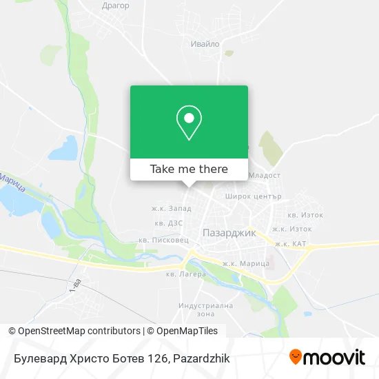 Карта Булевард Христо Ботев 126