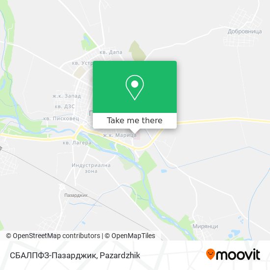 СБАЛПФЗ-Пазарджик map