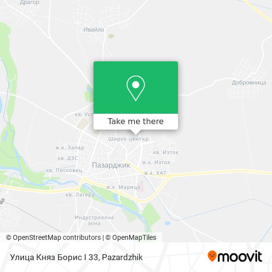 Улица Княз Борис I 33 map