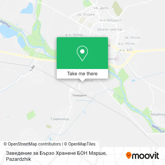 Карта Заведение за Бързо Хранене БОН Марше