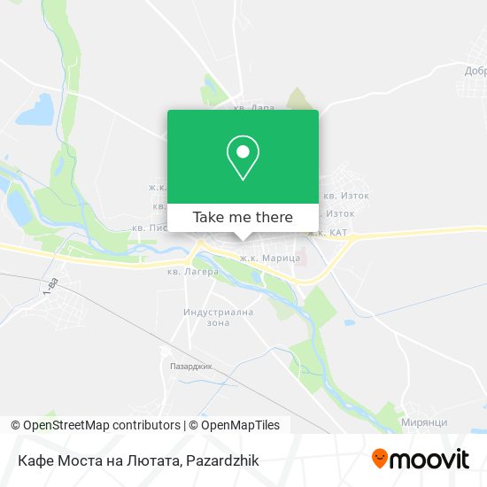 Карта Кафе Моста на Лютата