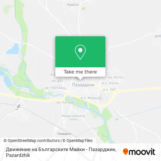 Карта Движение на Българските Майки - Пазарджик