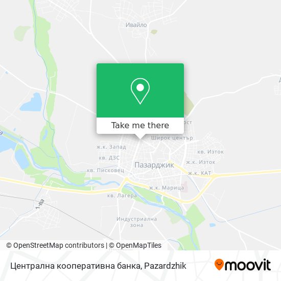 Централна кооперативна банка map